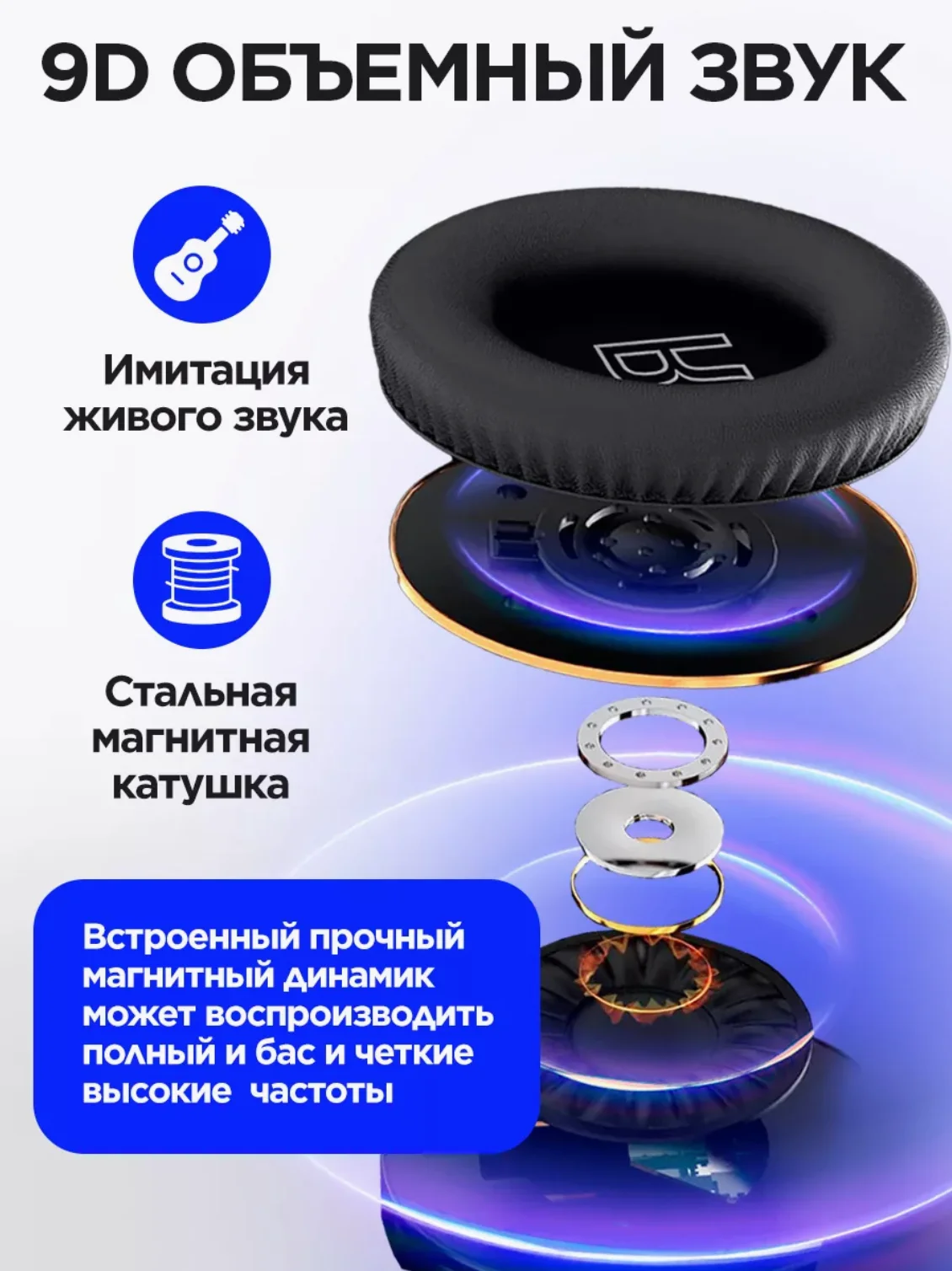 Зелёный хаки беспроводные полноразмерные наушники H7 Max, с Bluetooth, AUX и MicroSD, с микрофоном