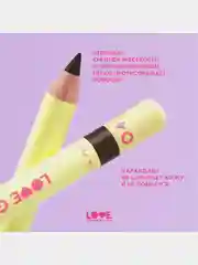 Карандаш для бровей Love Generation средней жесткости, тон 04, темно-коричневый, 1,3 г