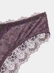 Синий женские трусы, кружевные