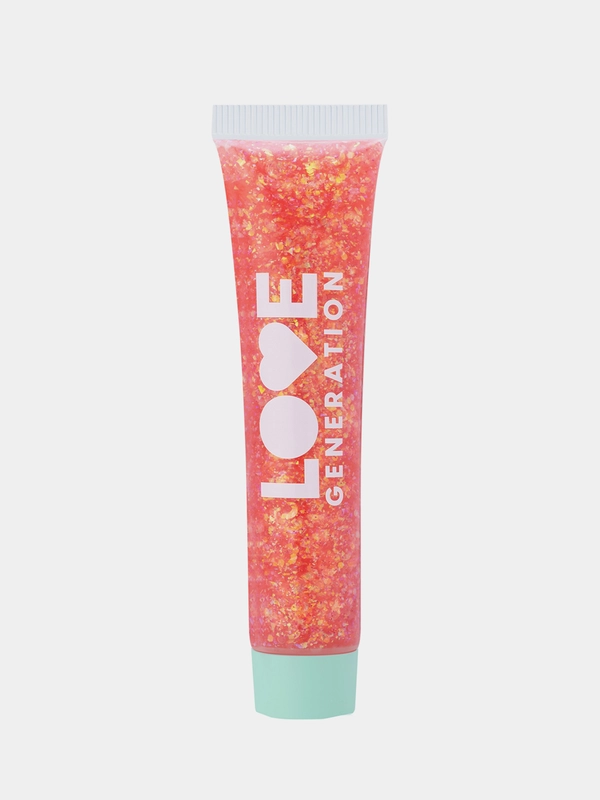 Глиттер-гель для лица Love Generation We love glitter, тон 06, оранжево-розовый, 15 мл