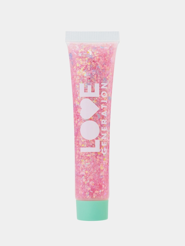 Глиттер-гель для лица Love Generation We love glitter, тон 02, розовый, 15 мл