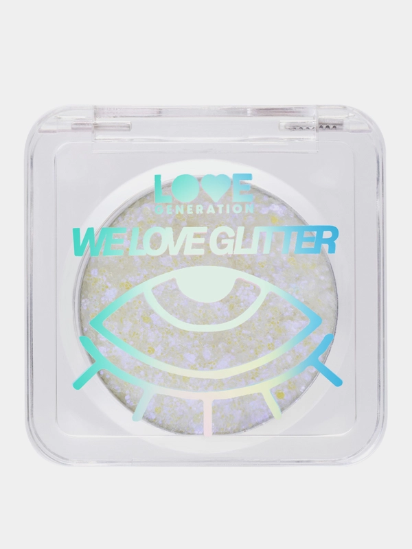 Глиттер для лица Love Generation We love glitter, тон 04, серебристо-фиолетовый, 1,8 г