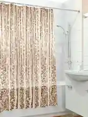 Карамельный штора для ванной комнаты, 3D, прозрачная шторка, с кольцами, 180 х 180, 180 х 200