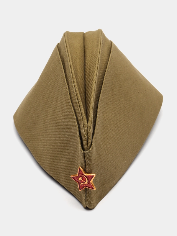 Пилотка военная на 9 мая, солдатская пилотка с красной звездой