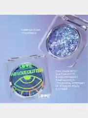 Глиттер для лица Love Generation We love glitter, тон 05, фиолетово-зеленый, 1,8 г