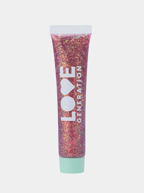 Глиттер-гель для лица Love Generation We love glitter, тон 04, фиолетово-коричневый, 15 мл