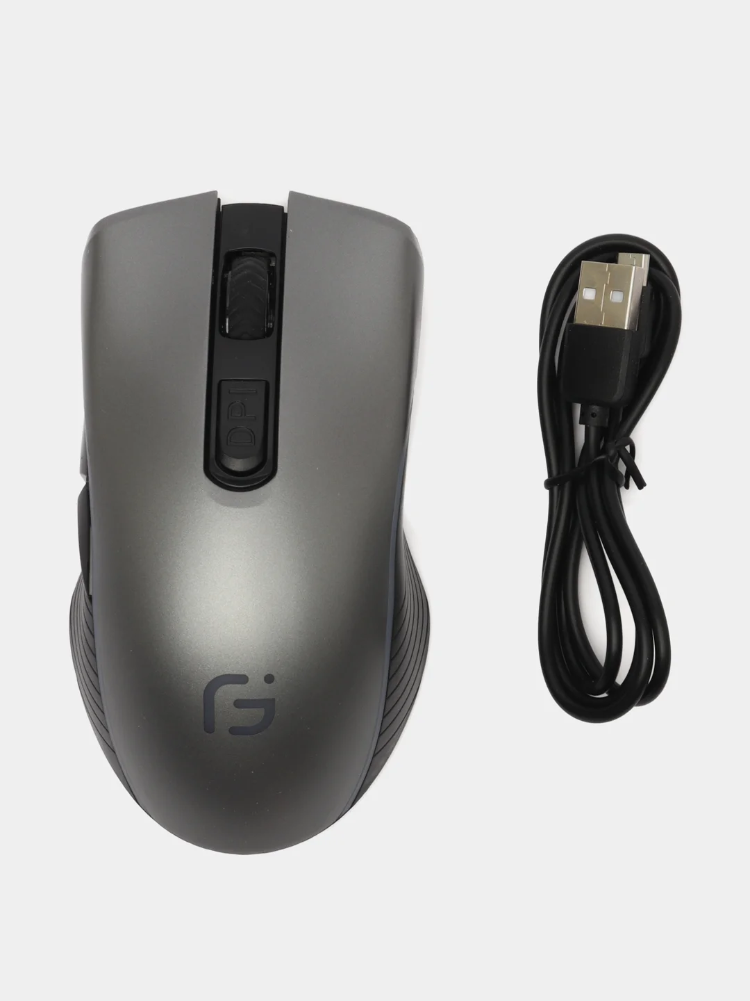 Серый беспроводная игровая бесшумная мышь с RGB-подсветкой / двойной режим- USB 2.4G + Bluetooth