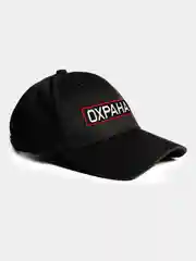 Черный бейсболка с вышивкой Охрана, круглый козырек