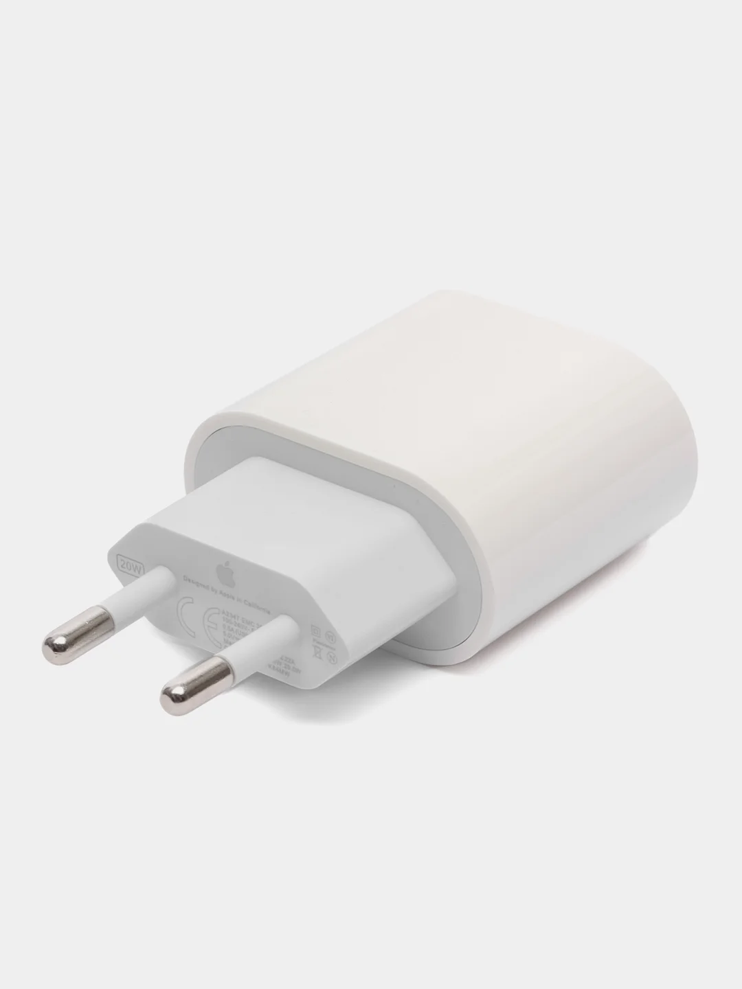 Белый адаптер питания USB-C 20Вт (20W), 3.0A, 1 Type-C, быстрая зарядка