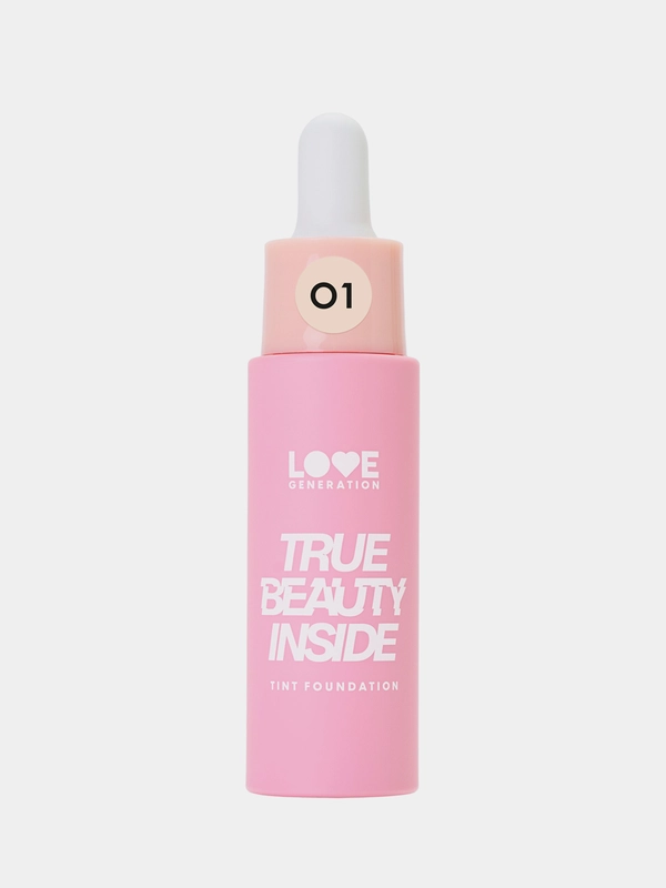 Тональный крем-тинт Love Generation True Beauty inside, тон 01, слоновая кость, 27 мл