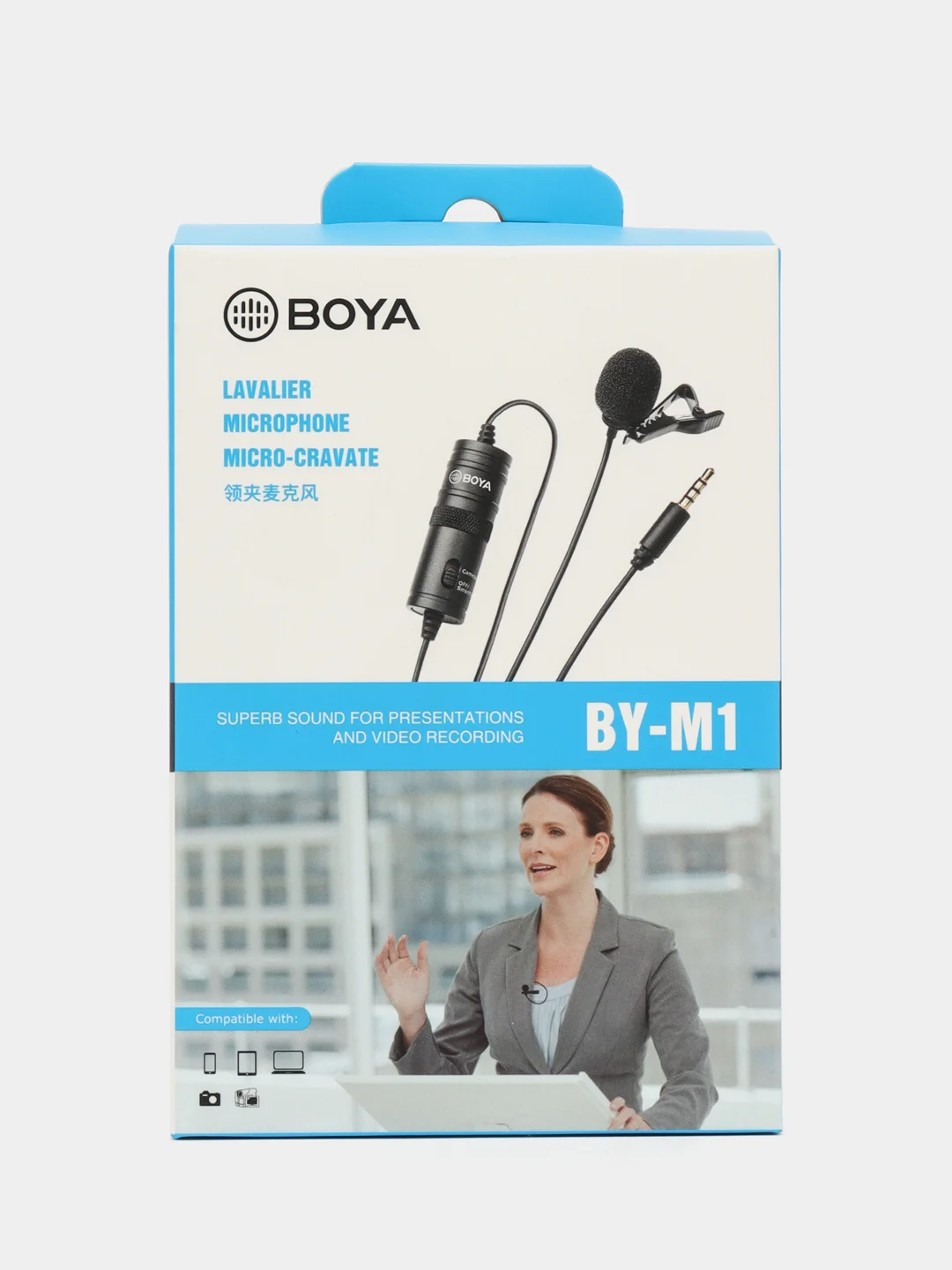 Петличный микрофон всенаправленный Boya BY-M1 Black петличка