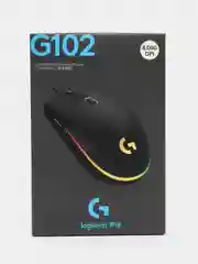 Черный мышь игровая компьютерная Logitech G102 Lightsync, провод 2,1 м, оптическая, USB, черный