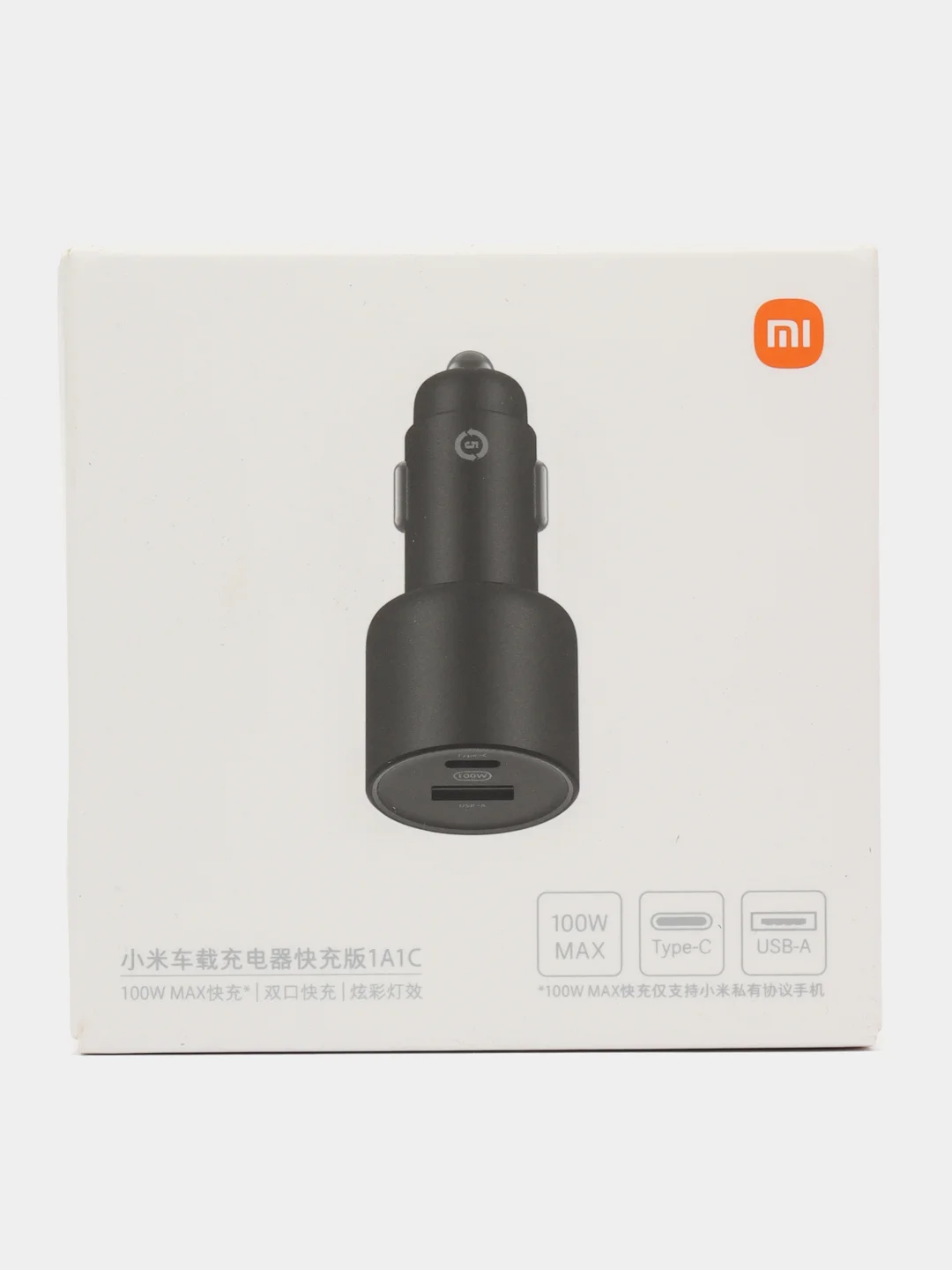 Автомобильное зарядное устройство Type-C + USB-A Xiaomi Car Charge 1A1C 100W Black