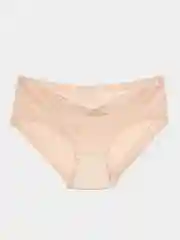 Молочный бесшовные женские трусы, L - XXL