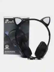 Хром беспроводные наушники Bluetooth, со светящимися ушками, детские