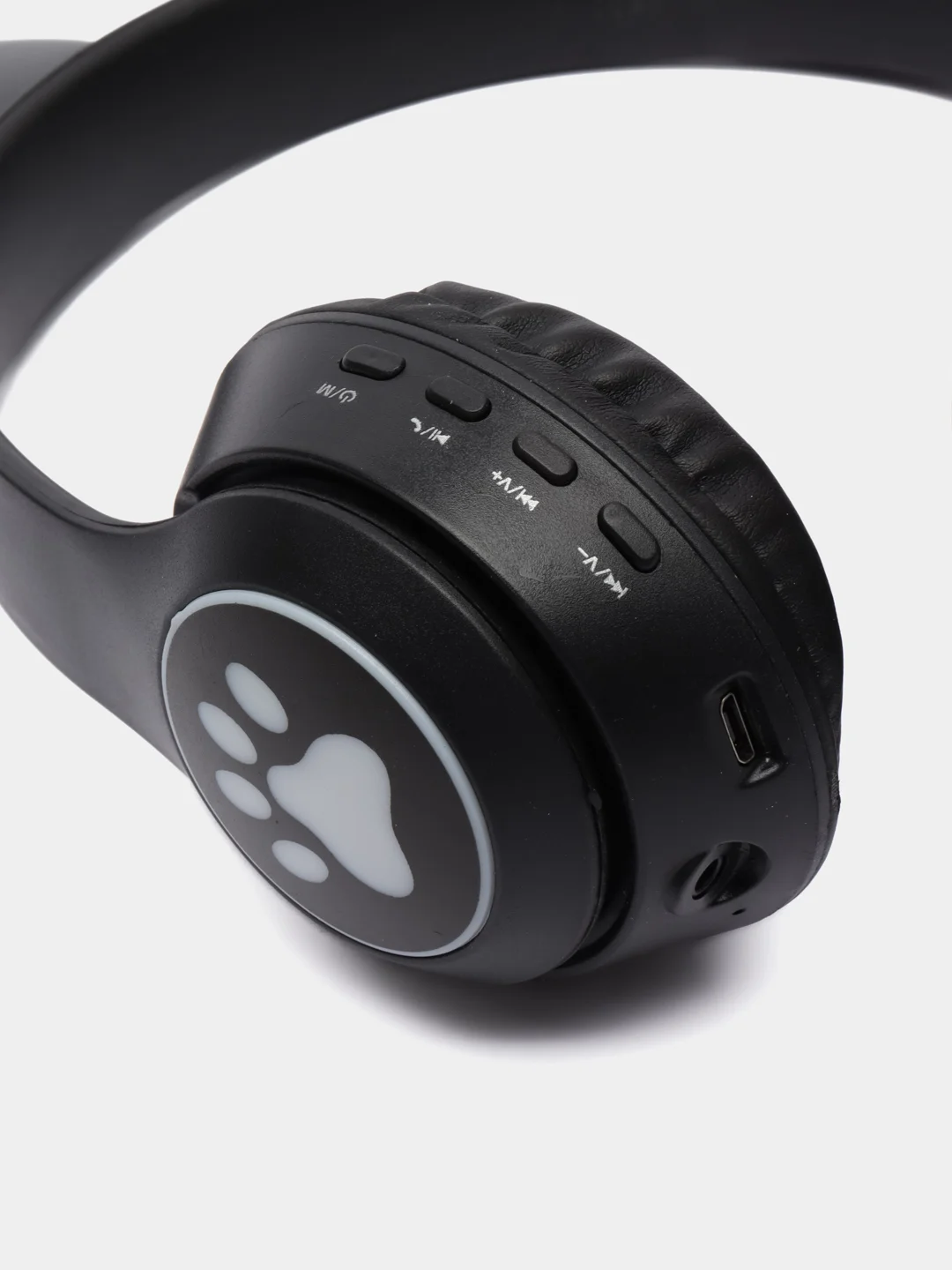 Хром беспроводные наушники Bluetooth, со светящимися ушками, детские
