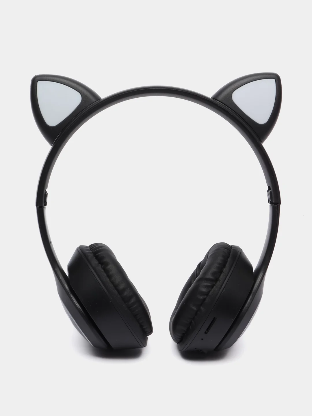 Черный беспроводные наушники Bluetooth, со светящимися ушками, детские