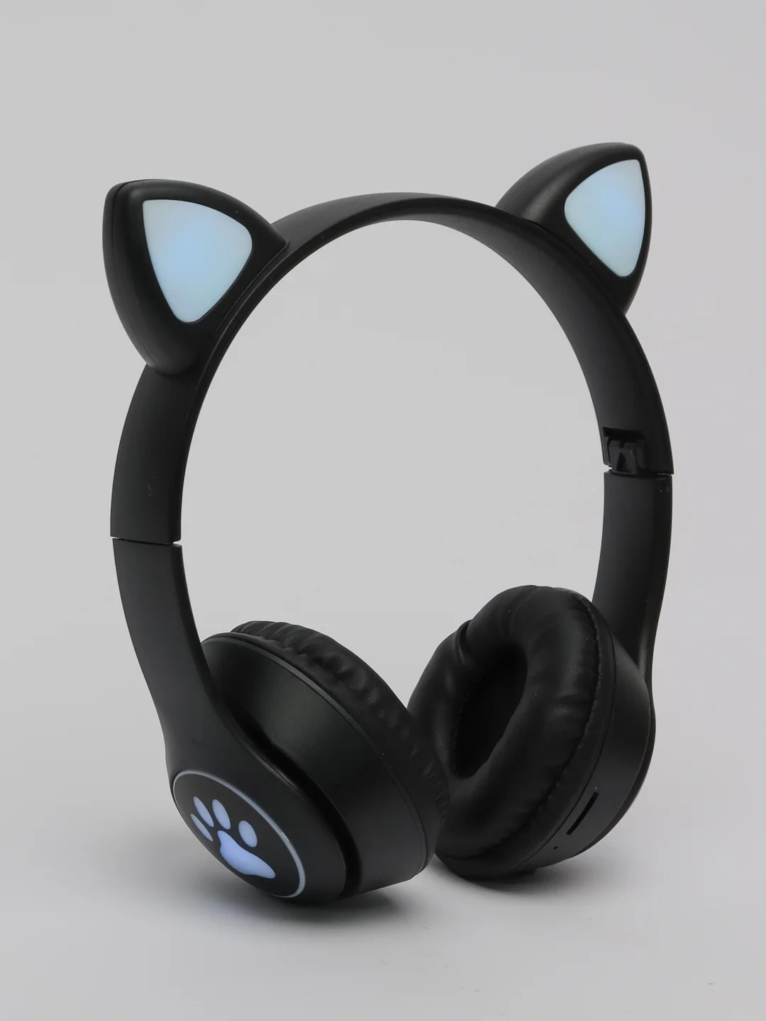 Хром беспроводные наушники Bluetooth, со светящимися ушками, детские