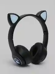 Хром беспроводные наушники Bluetooth, со светящимися ушками, детские