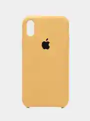 Желтый чехол Silicone Case для iPhone XR, с открытым низом