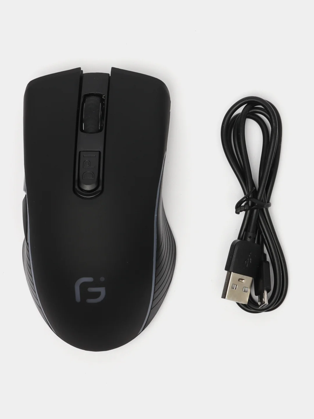 Серый беспроводная игровая бесшумная мышь с RGB-подсветкой / двойной режим- USB 2.4G + Bluetooth