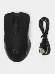 Серый беспроводная игровая бесшумная мышь с RGB-подсветкой / двойной режим- USB 2.4G + Bluetooth