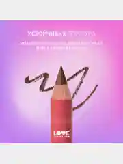 Карандаш для губ Love Generation, ровный, четкий контур, тон 10, темно-коричневый, 1,2 г