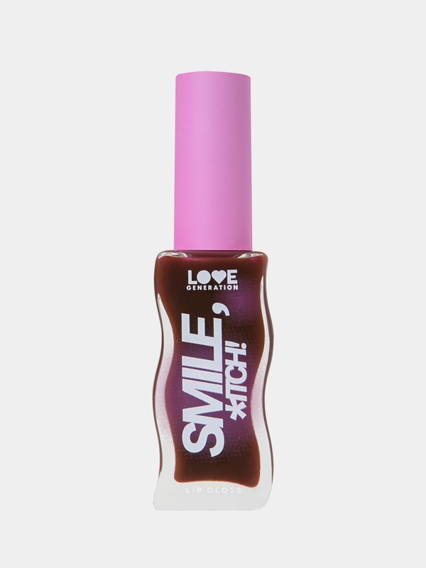 Блеск для губ Love Generation "Smile, *itch!", глянцевый, тон 10, винный , 10 мл