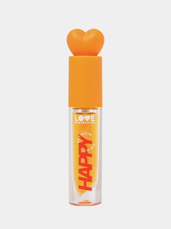 Масло для губ Love Generation Be happy, тон 03, прозрачно-оранжевый, 2,3 мл