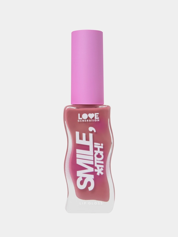 Блеск для губ Love Generation "Smile, *itch!", глянцевый, тон 02, холодный розовый, 10 мл