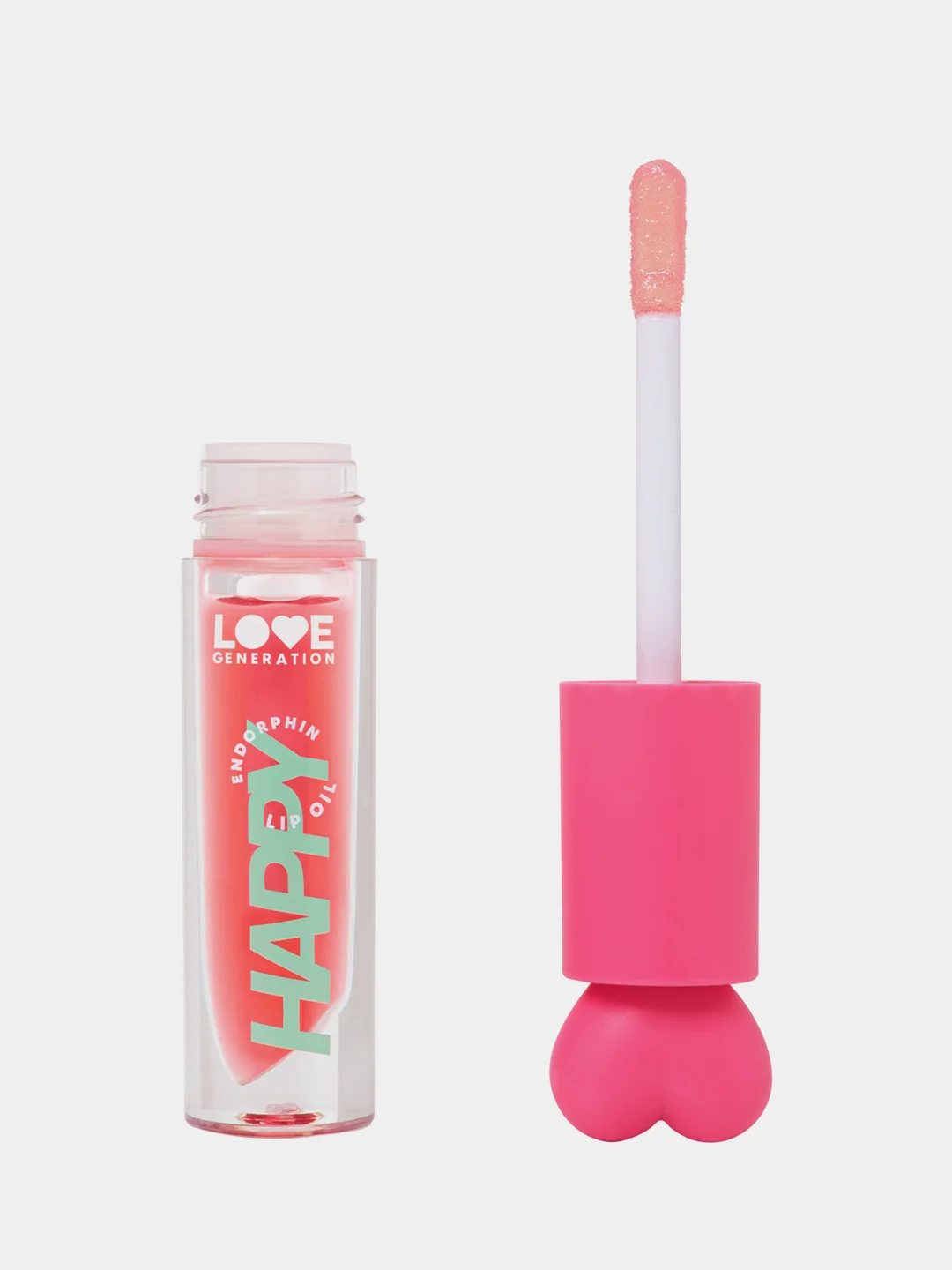 Масло для губ Love Generation Be happy, тон 01, прозрачно-розовый, 2,3 мл