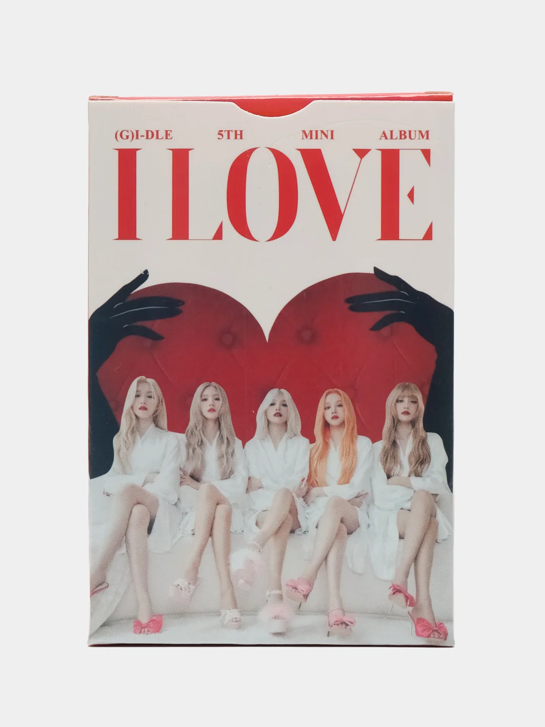 Алый карточки K-POP группы (G)I-DLE, голографические.К-поп.Джиайдл