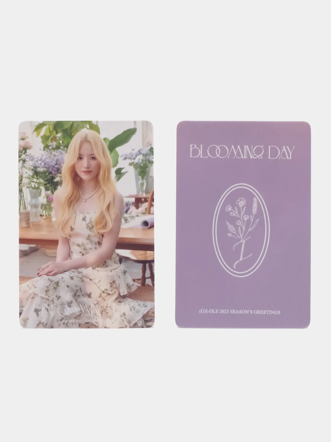 Синий карточки K-POP группы (G)I-DLE, голографические.К-поп.Джиайдл
