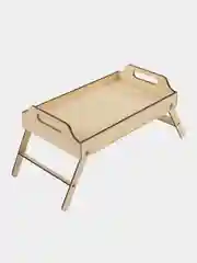 Золотой столик-поднос, деревянный