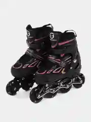 Розовый роликовые коньки детские раздвижные (33-40 размеры)