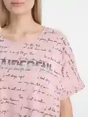 Коралловый меланж женская футболка/MIKA