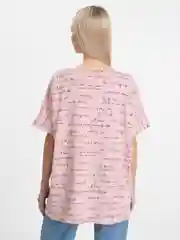 Коралловый меланж женская футболка/MIKA
