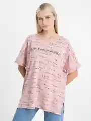 Коралловый меланж женская футболка/MIKA