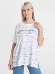 Белый женская футболка/MIKA