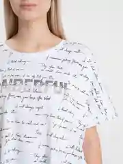 Белый женская футболка/MIKA