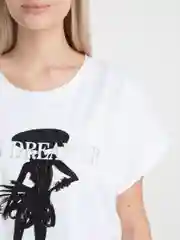 Белый футболка женская MIKA
