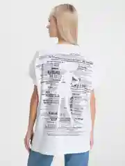Белый футболка женская MIKA