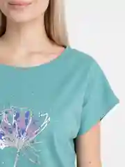 Бирюзовый женская футболка/MIKA