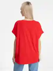 Алый футболка женская MIKA