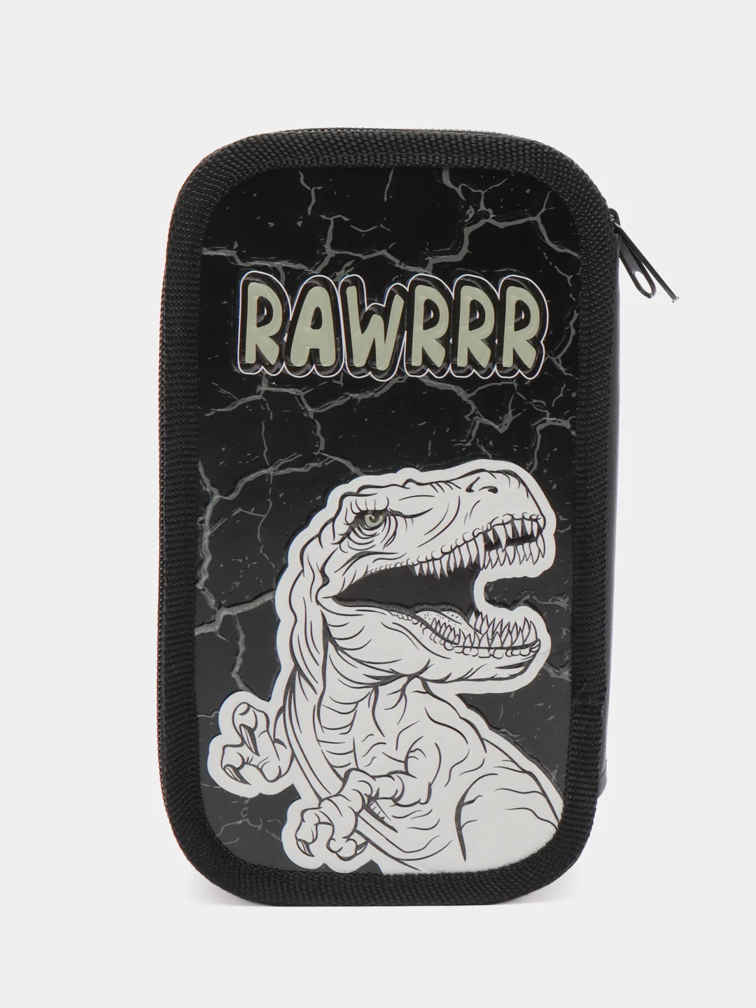 Пенал школьный, 2 отделения, ламинированный картон, 19х11 см, Rawr, Юнландия, 271538