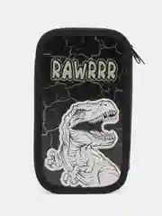 Пенал школьный, 2 отделения, ламинированный картон, 19х11 см, Rawr, Юнландия, 271538