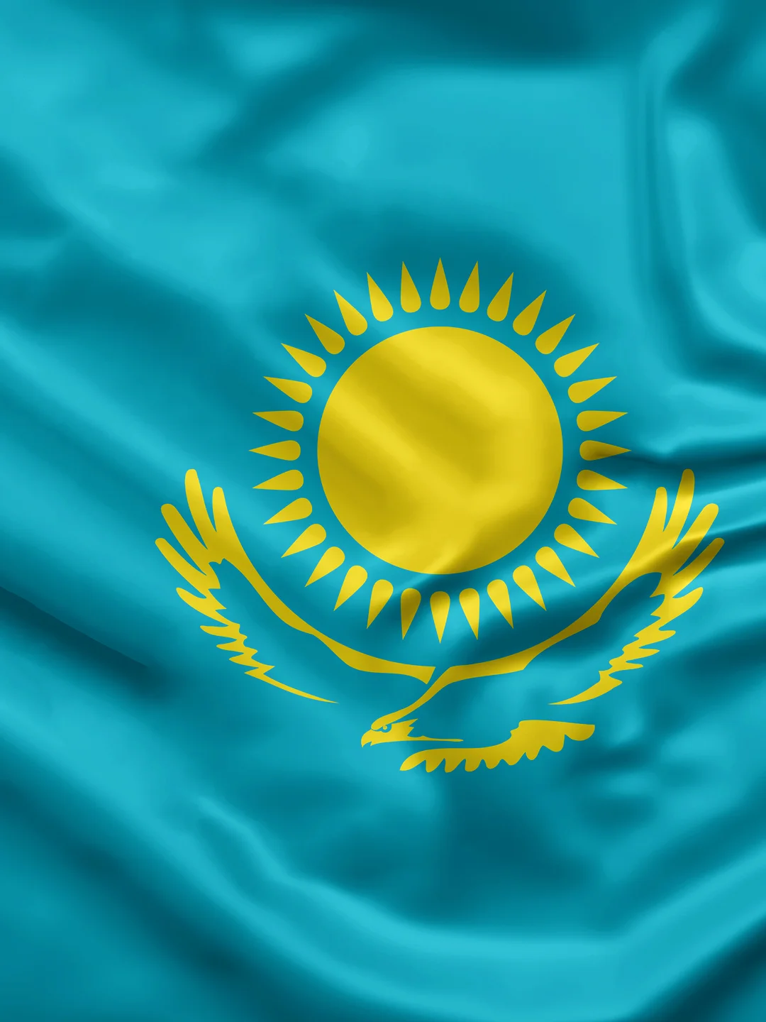 Флаг Казахстана 135х90см