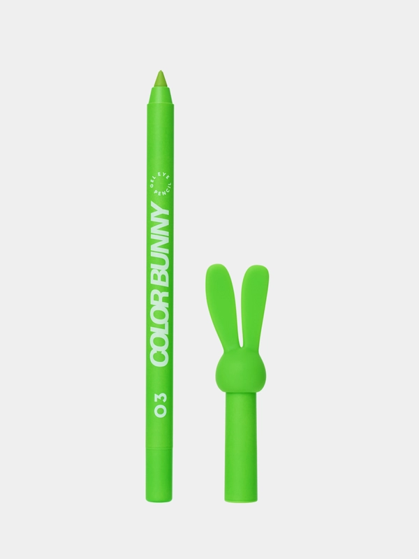 Карандаш для глаз Love Generation Color Bunny, гелевый, тон 03, зеленый, 1,3 г