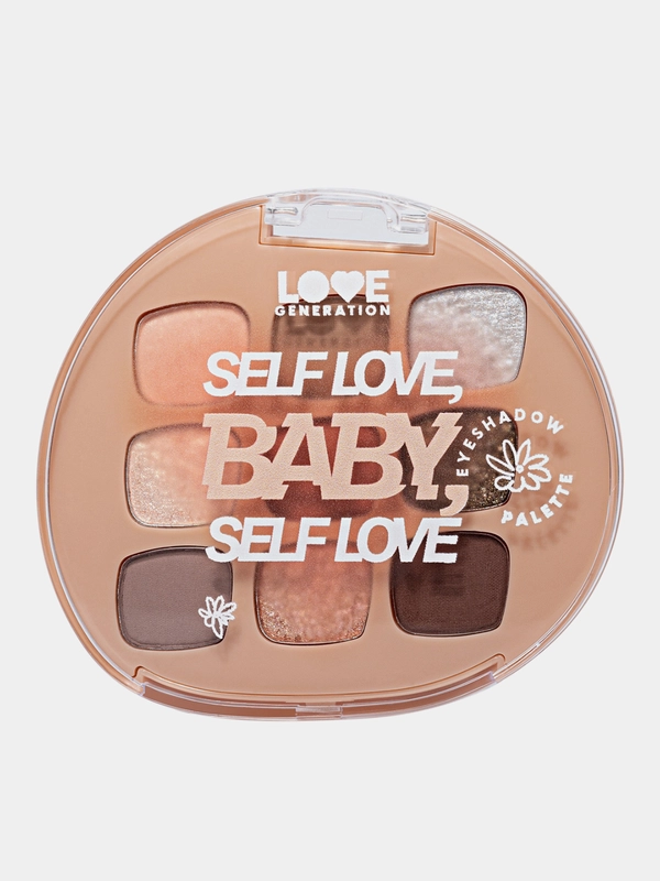 Палетка теней для век Love Generation "Self love, baby, Self love", тон 01,  7,2 г