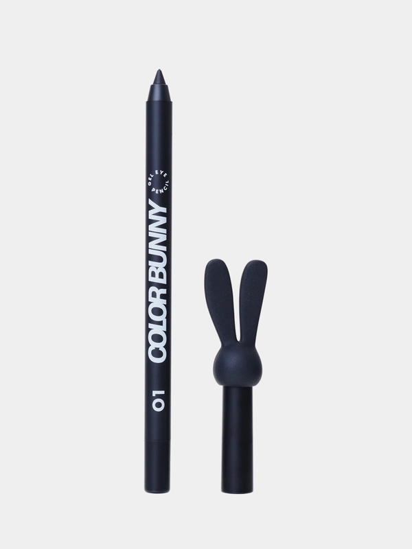 Карандаш для глаз Love Generation Color Bunny, гелевый, тон 01, черный, 1,3 г
